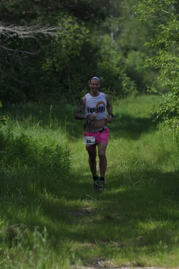 Löpare i Björnfrossa ultramaraton.