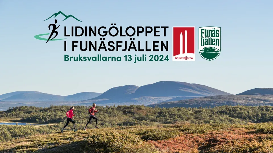 Lidingöloppet i Funäsfjällen 2024. Löpare i vacker fjällmiljö.